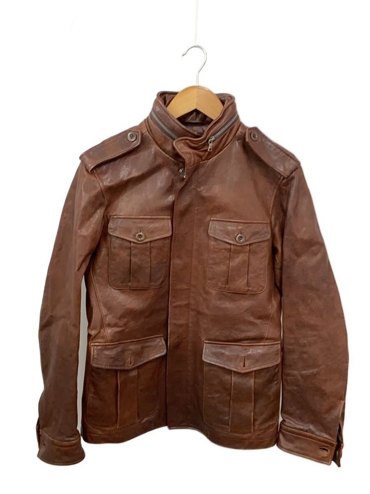 Paul Smith Leather Jacket Blouson/L/Sheep Leather/Brw/Plain/Pp-Mn-68645 7732
