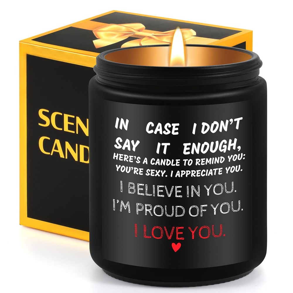 Romantic Valentine’s Day Gift Candles for Wife - I Love You Present-image