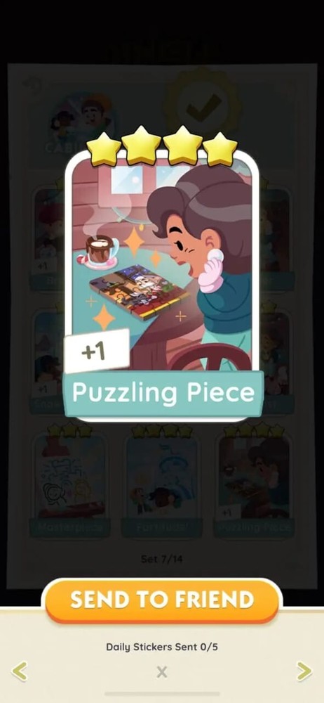 Puzzling Pieces- Jingle Joy- Monopoly Go -sticker 4 Star -Fast Sent -Affordable