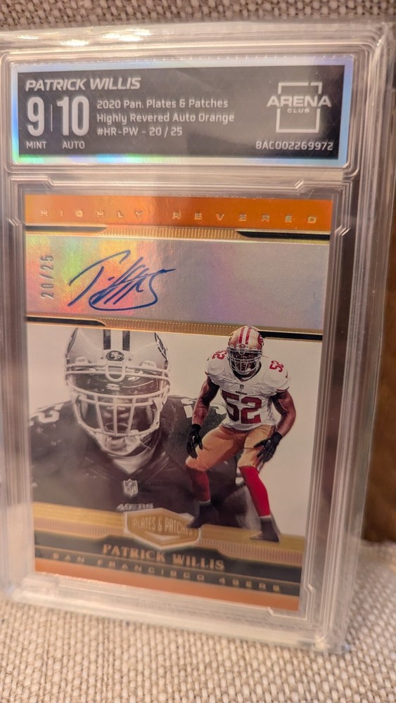 Patrick Willis 2020 Panini P&P Highly Revered Autograph Orange #HR-PW 20/25