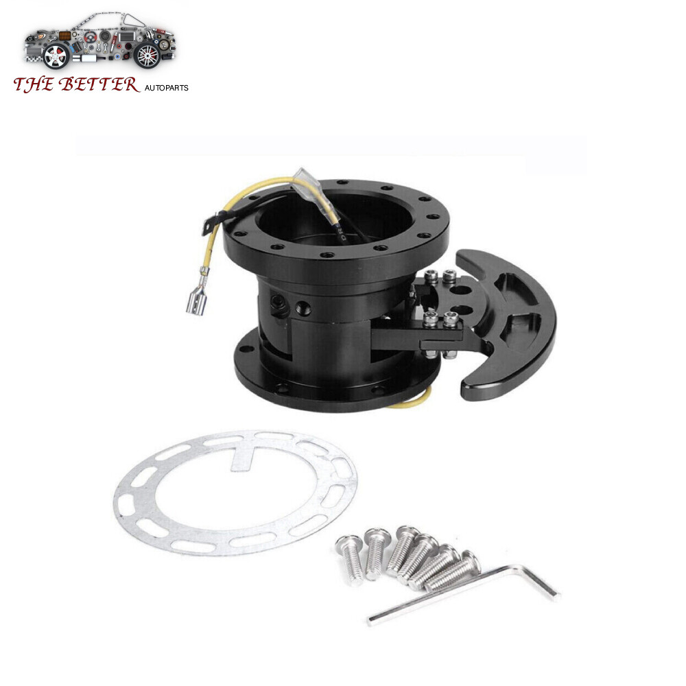 Quick Release Hub Adapter Kit for 6-Hole Steering Wheel with Hardware