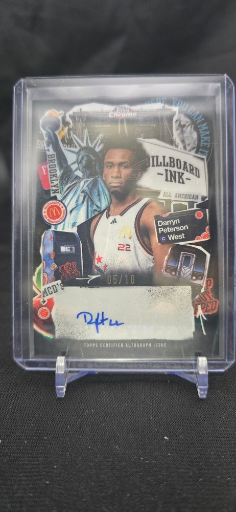 2025 Topps Chrome McDonalds All American Darryn Peterson Billboard Ink Auto /10