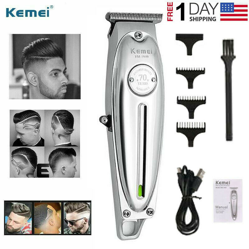 Kemei KM-1949 All-metal Professional Hair Clipper Electric Cordless Hair Trimmer