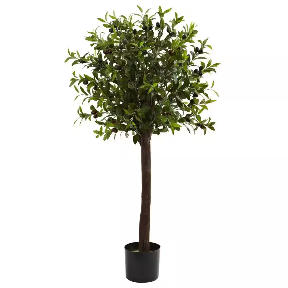 4 Ft. Artificial Olive Topiary Silk Tree