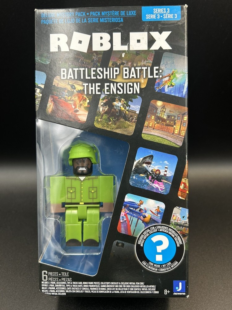 Roblox Deluxe Mystery Pack Code Series 3 BATTLESHIP BATTLE: THE ENSIGN CODE