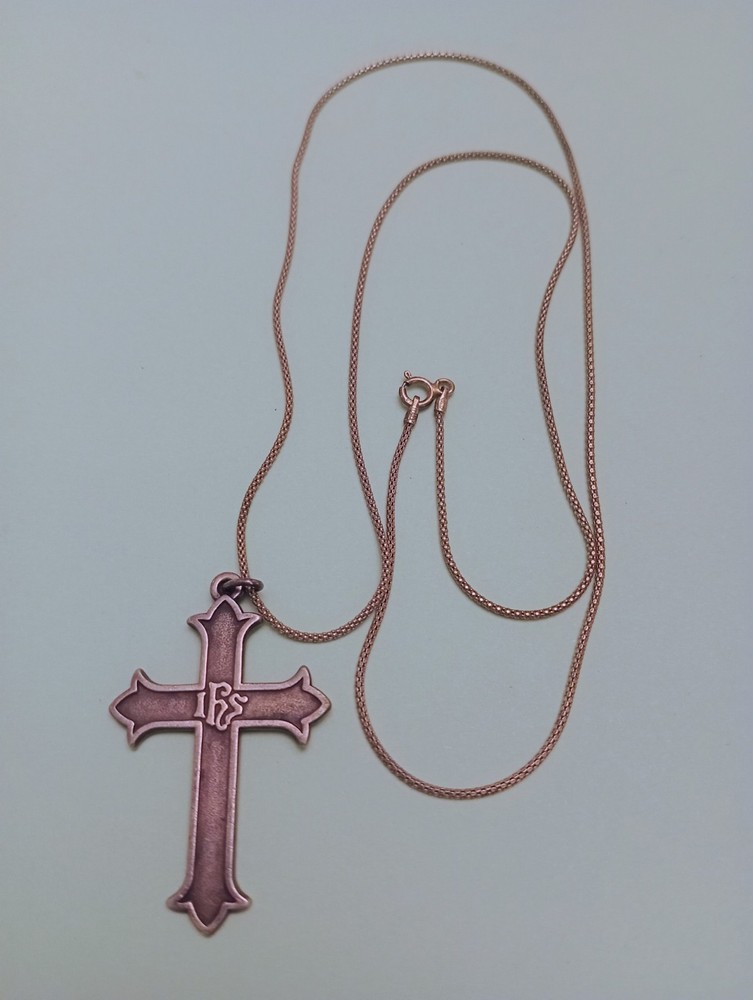 Sterling Silver 925 Cross Pendant Necklace