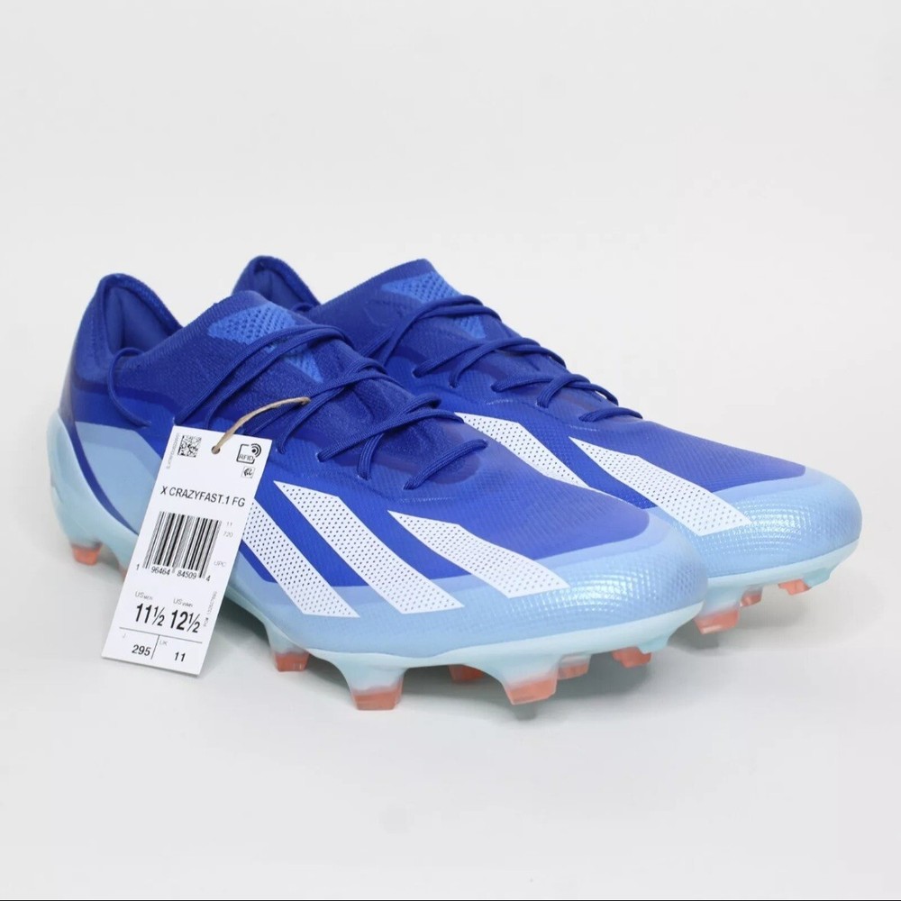 Men's adidas X CRAZYFAST.1 FG Marine Rush Pack Soccer Cleats GY7416 Size 11.5