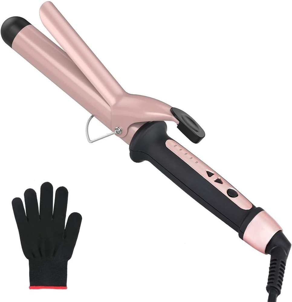 Curling Tongs, Curling Wand 38mm Hair Curler Large Barrel Curling Iron for Long