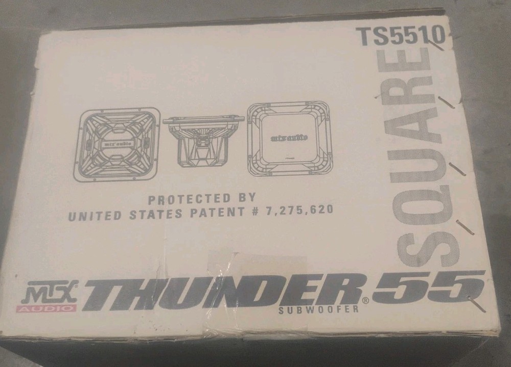 MTX TS5510-44 10-Inch Square Voice Coil Car Subwoofer for Powerful Bass