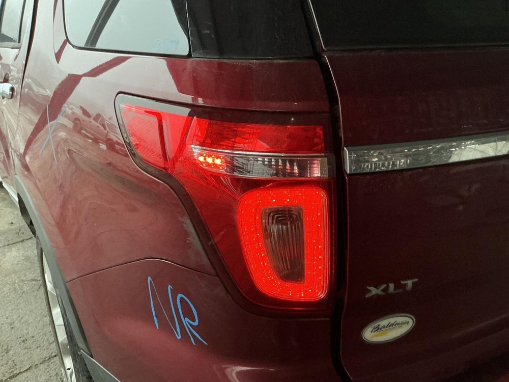 Red Tail Light Lens Driver Side Compatible with 2011-2015 Ford Explorer Part 4766812