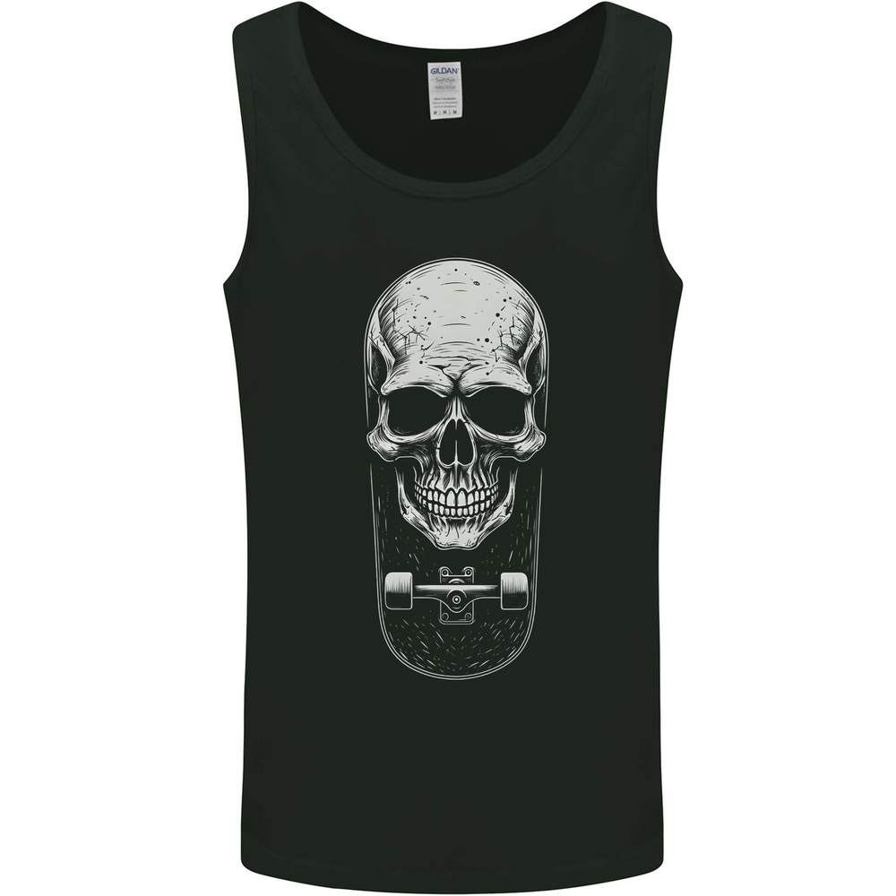 Skater Skull Skateboard Skateboarding Mens Vest Tank Top