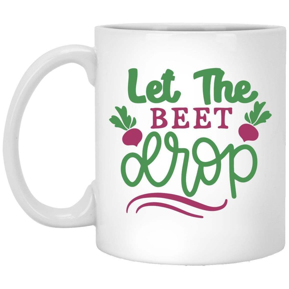 Beet Drop Funny Coffee Mug Gift for Family Friends Dad Mom Grandparents  
