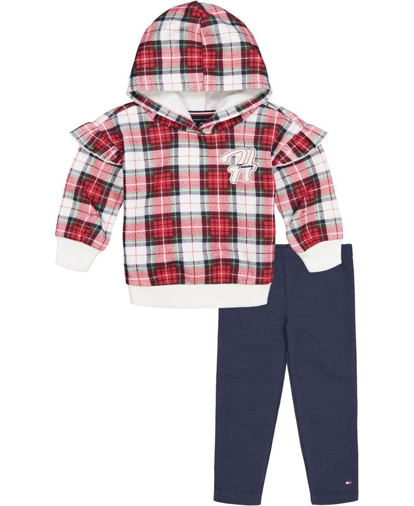 Tommy Hilfiger Girls Hoodie and Leggings Set Size 6 for Little Kids