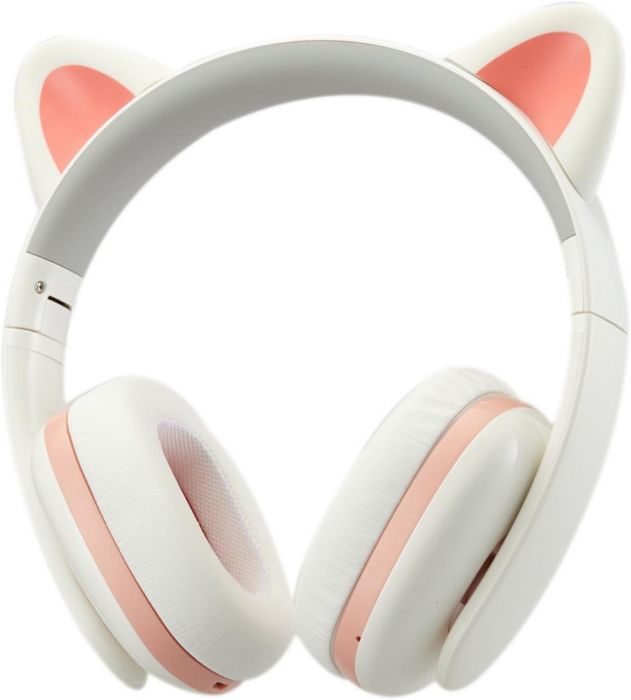 Creative Cat Ear Gaming Headphones with Stereo Bass for Immersive Play