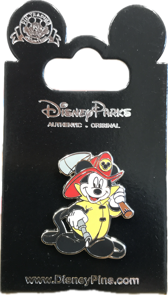 Trading Pin - Disney Disneyland Park - Mickey Mouse FireFighter Collectible New
