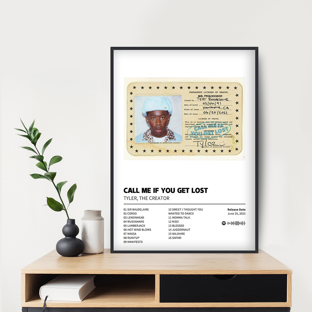 CALL ME IF YOU GET LOST - TYLER, THE CREATOR Album Poster Custom Music Poster
