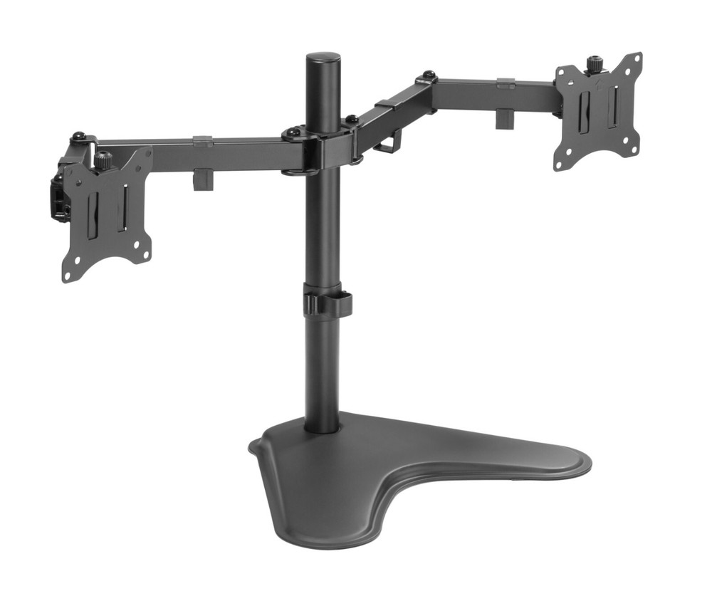 Dual Monitor LED LCD TV Swivel Desk Mount Stand 21 22 23 24 26 27 28 29 30 32
