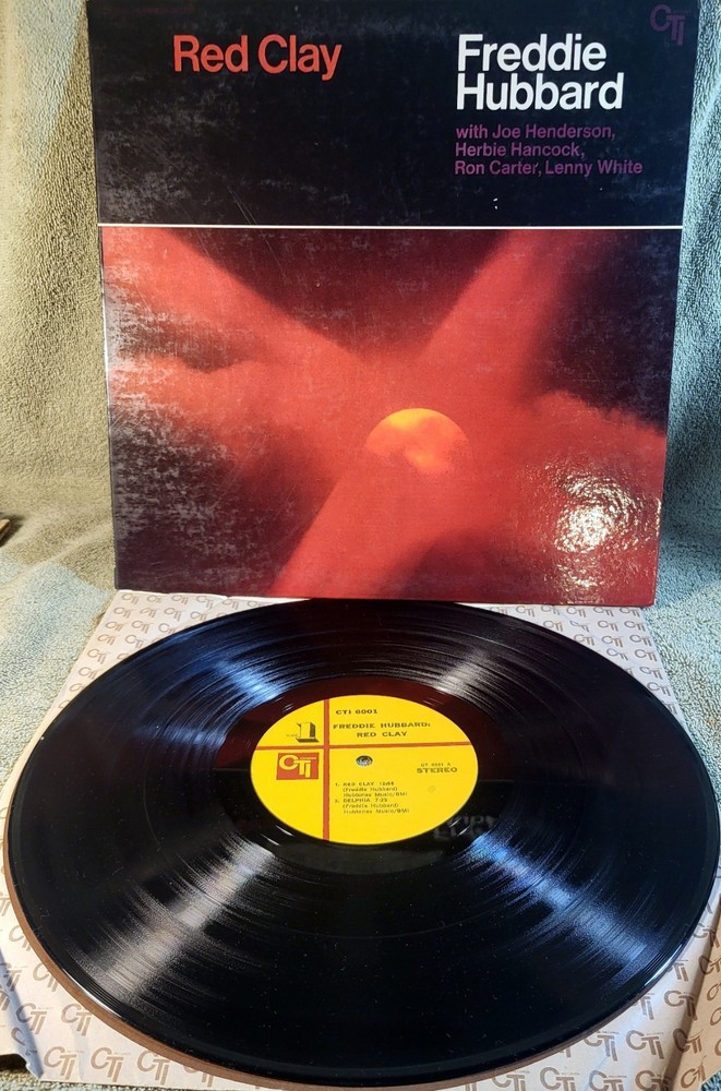 Freddie Hubbard RED CLAY 1970 Issue LP  VG+ Disc & Cover Purple INK - CTI 6001