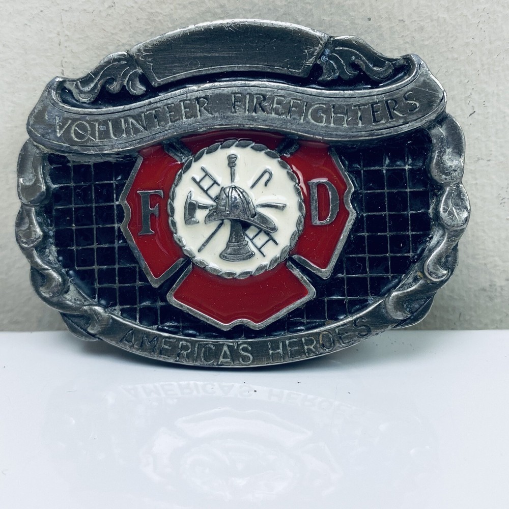 Nice Professional Firefighters America's Heroes Metal Belt Buckle 3