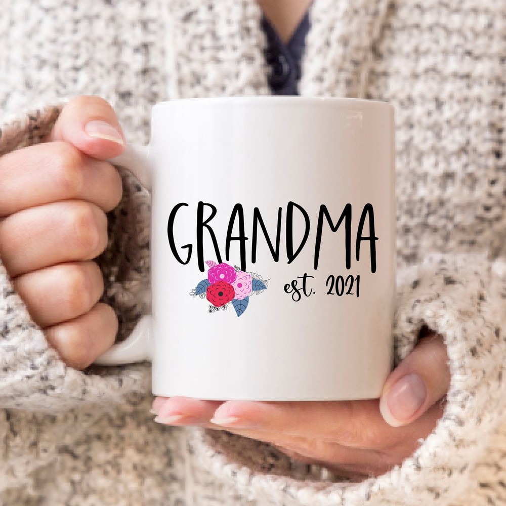 Baby Reveal Gift Grandma Gift For Grandma Pregnancy Announcement Grandma Coffee