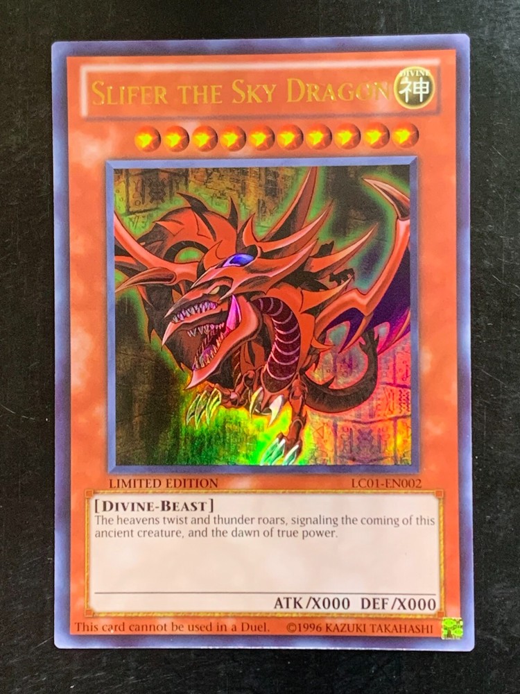 Slifer the Sky Dragon LC01-EN002 Ultra Rare Limited Edition YuGiOh Card Konami
