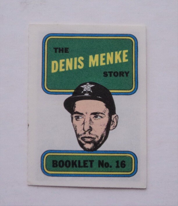 1970 Topps Booklets #16 Denis Menke - GEM MINT - FLASH SALE-image