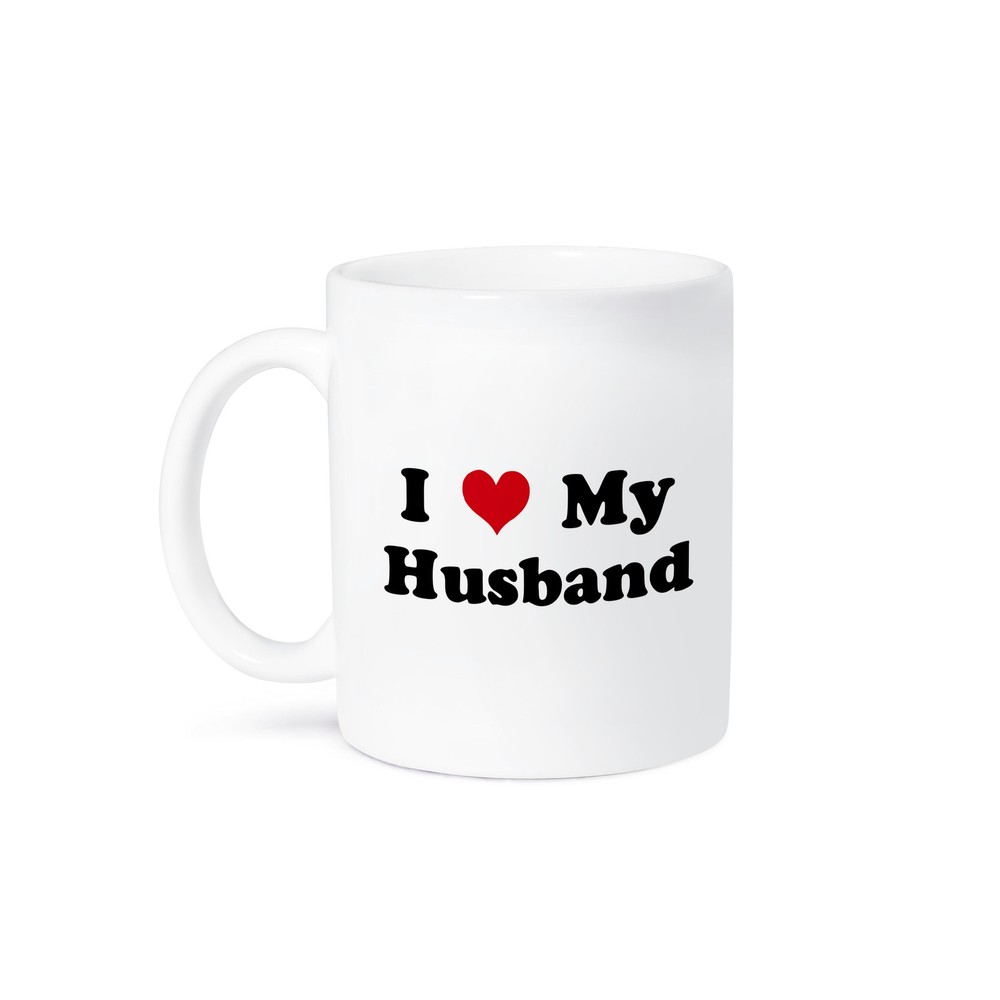 3dRose I Love My Husband Ceramic Mug 11 oz