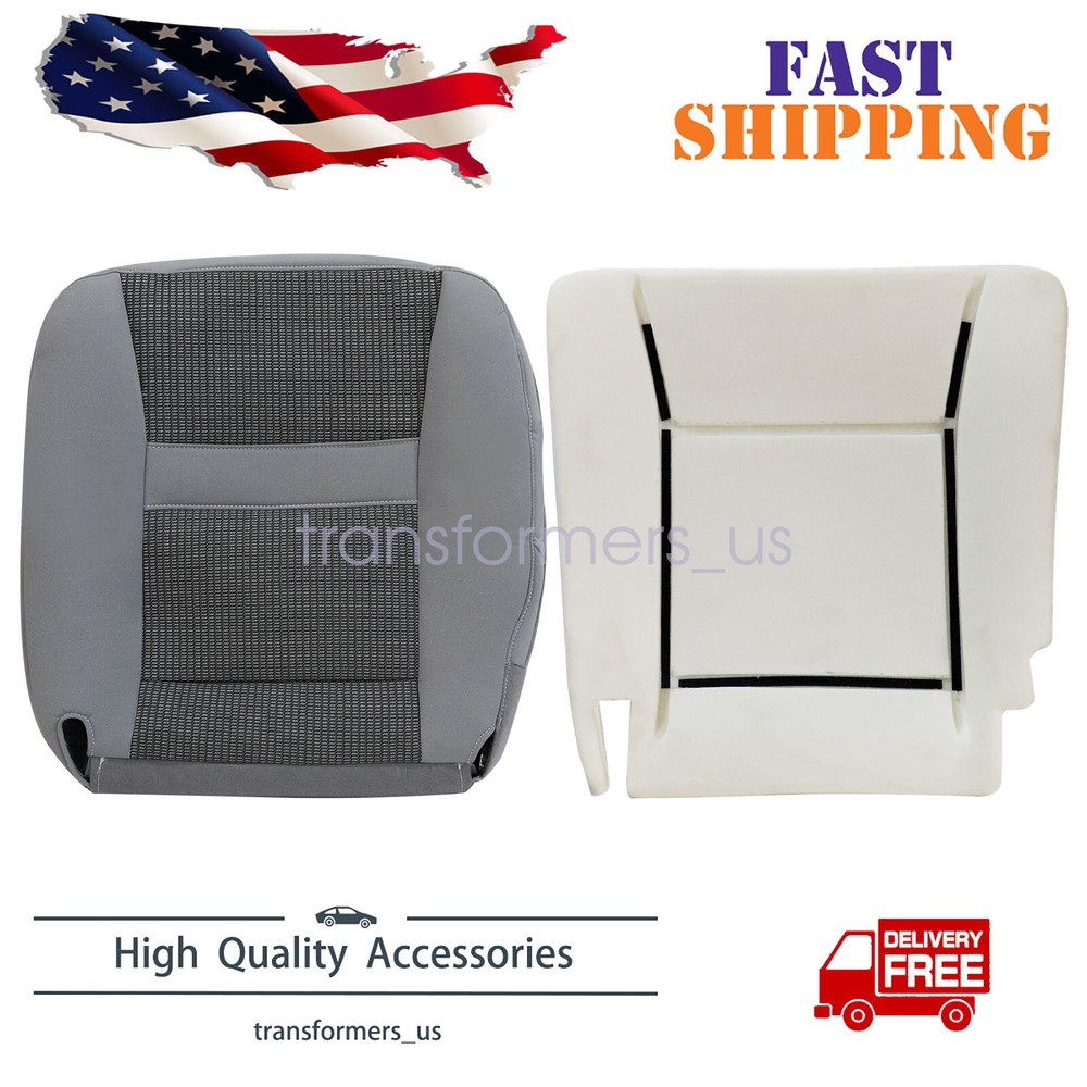 2 Pcs Seat Cover with Foam Cushion for 2006-2010 Dodge Ram 1500 2500 Drivers Side
