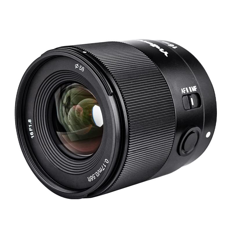 YONGNUO YN 16mm F1.8 DSLR Wide Angle Prime Lens with Auto Focus Large Aperture for Canon Nikon Sony