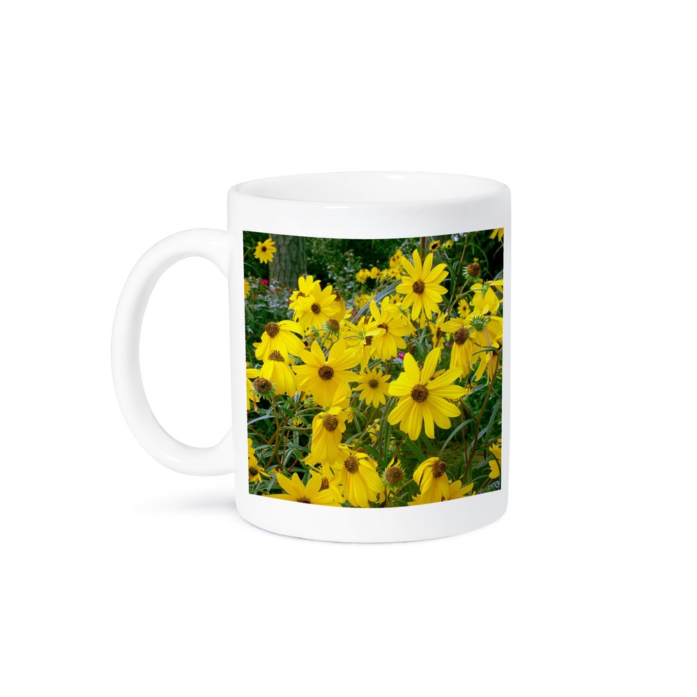 Bright cheerful yellow Brown Eyed Susans 3dRose mug