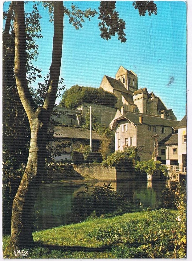 France Postcard Featuring La Roche Posay Thermal Station Scenery