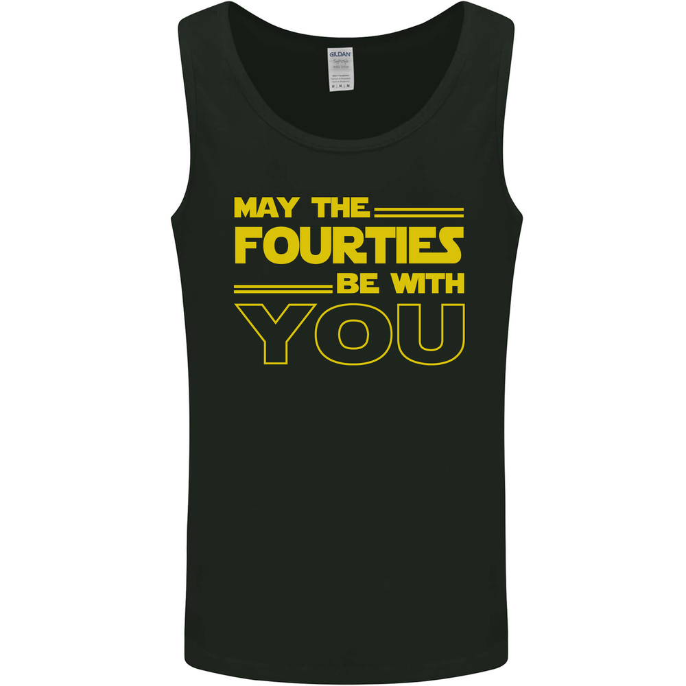 May the 40s Fourties Be With You  Sci-Fi Mens Vest Tank Top