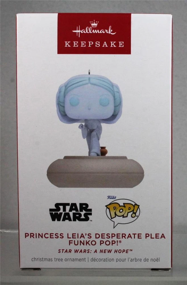 2024 Hallmark Star Wars Funko Pop Leia Desperate Plea Ornament
