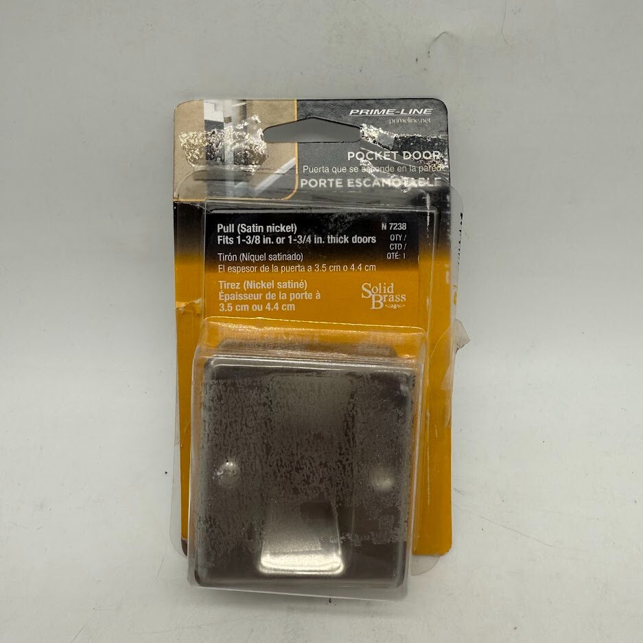 Satin Nickel Pocket Door Pull by Prime-Line