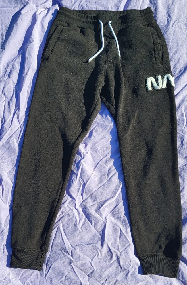 SouthPole Sweatpants Men's Medium Black Tapered Streetwear Y2K Casual Pockets