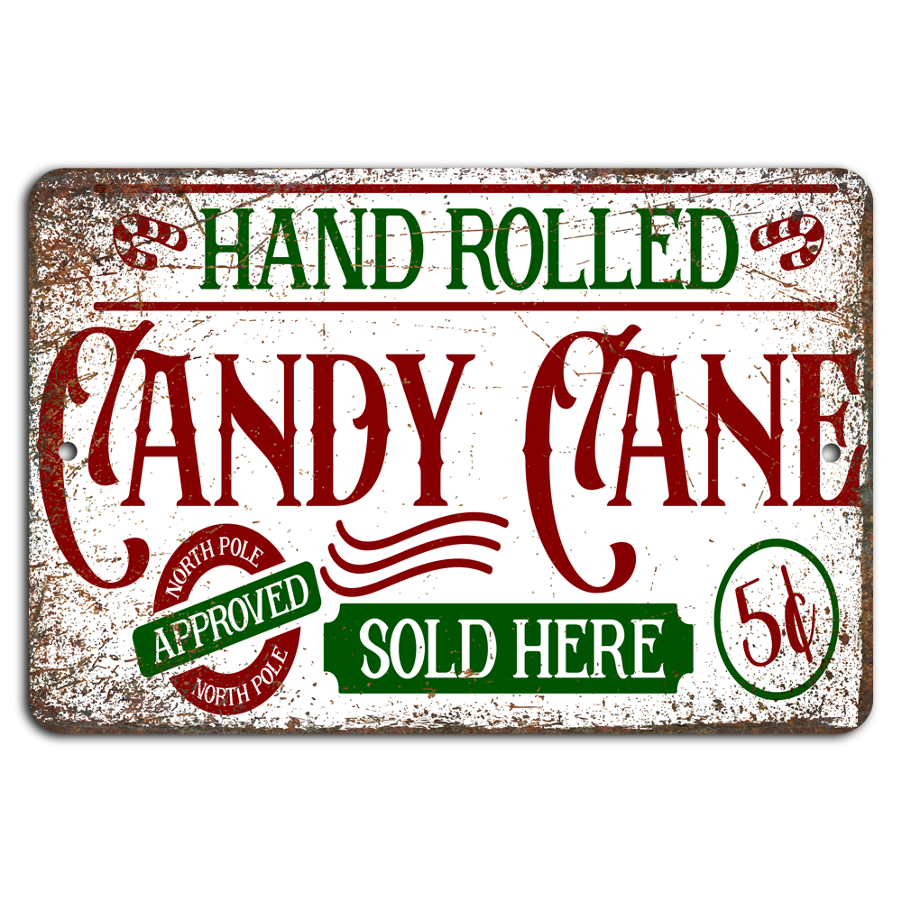 Rustic Hand-Rolled Candy Canes - North Pole Approved Delight