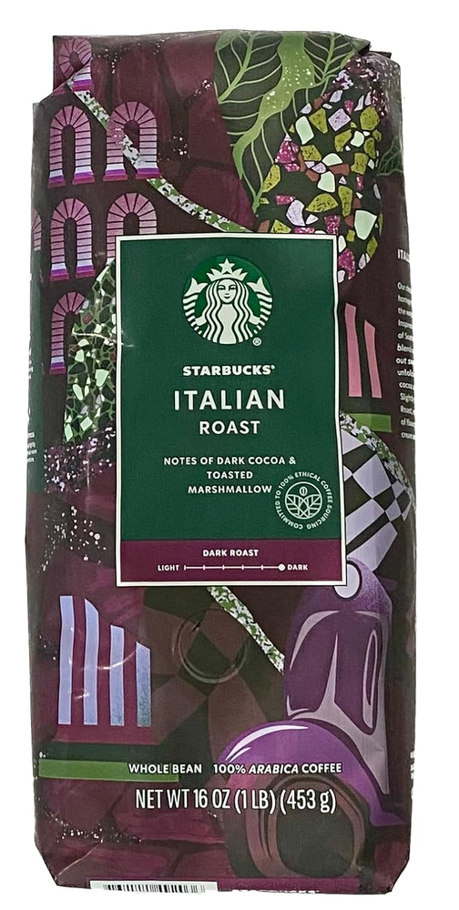 Italian Roast Whole Bean Coffee 1 Pound Rich Bold Flavor