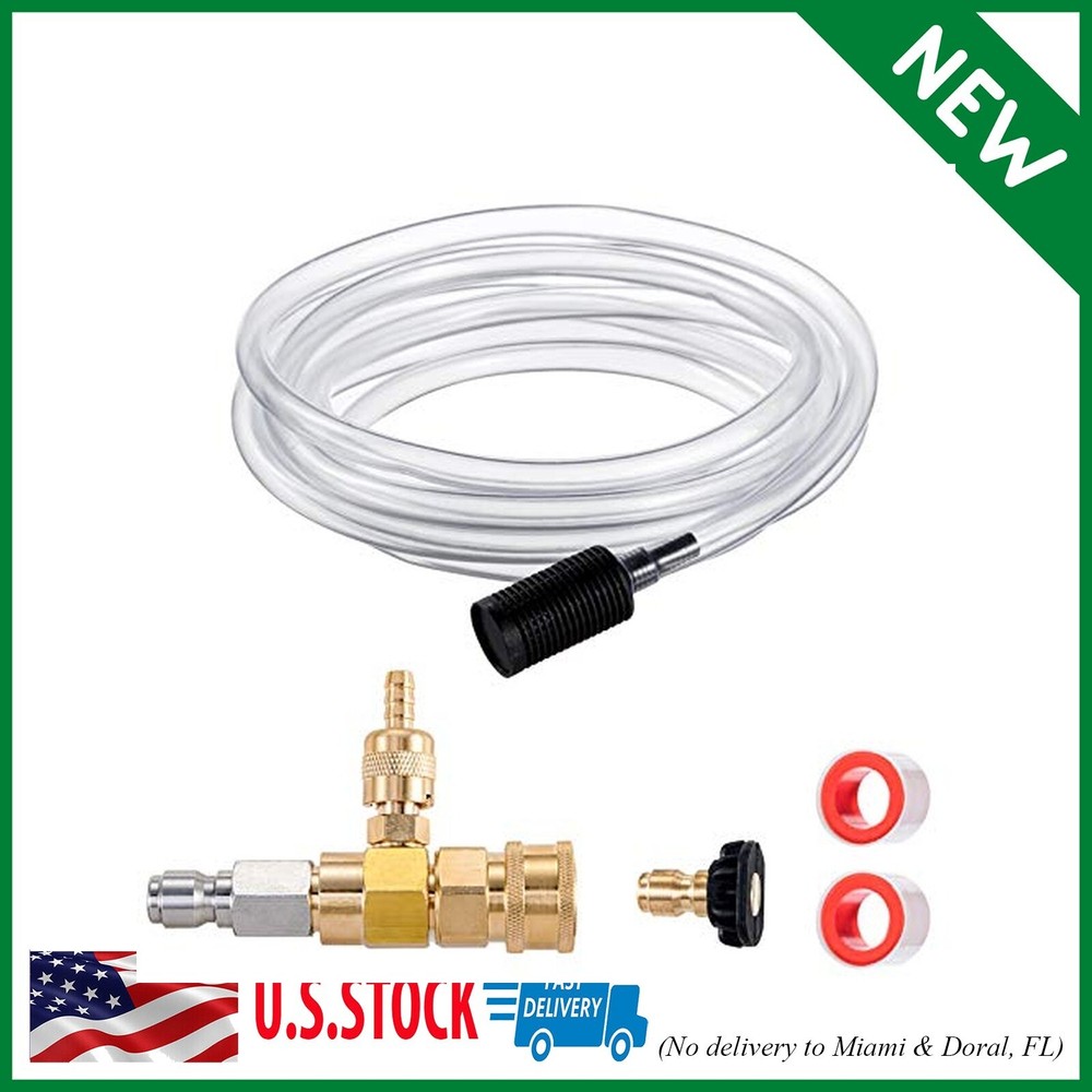 Downstream Injector for Pressure Washer Power Washer Chemical Injector Kit Soap