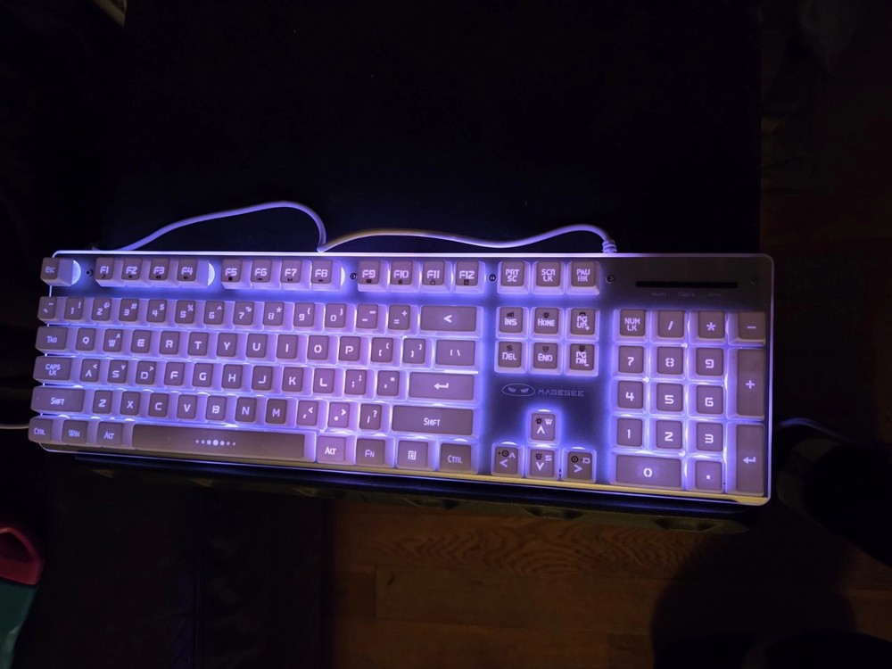 Multi-Colored Backlit Magegee Gaming Keyboard and Mouse Combo Set