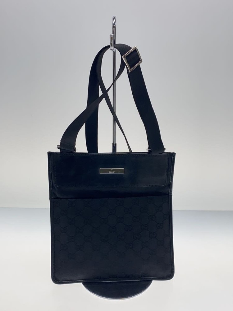 GUCCI GG Canvas Shoulder Bag Black All Over Pattern 27639
