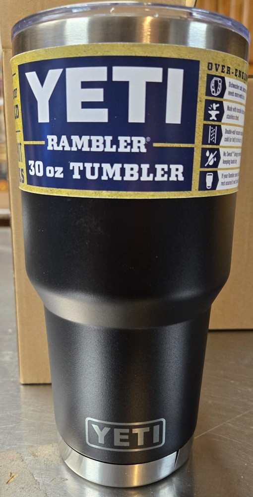 YETI Rambler 30oz Stainless Steel Vacuum Insulated Tumbler in Black  