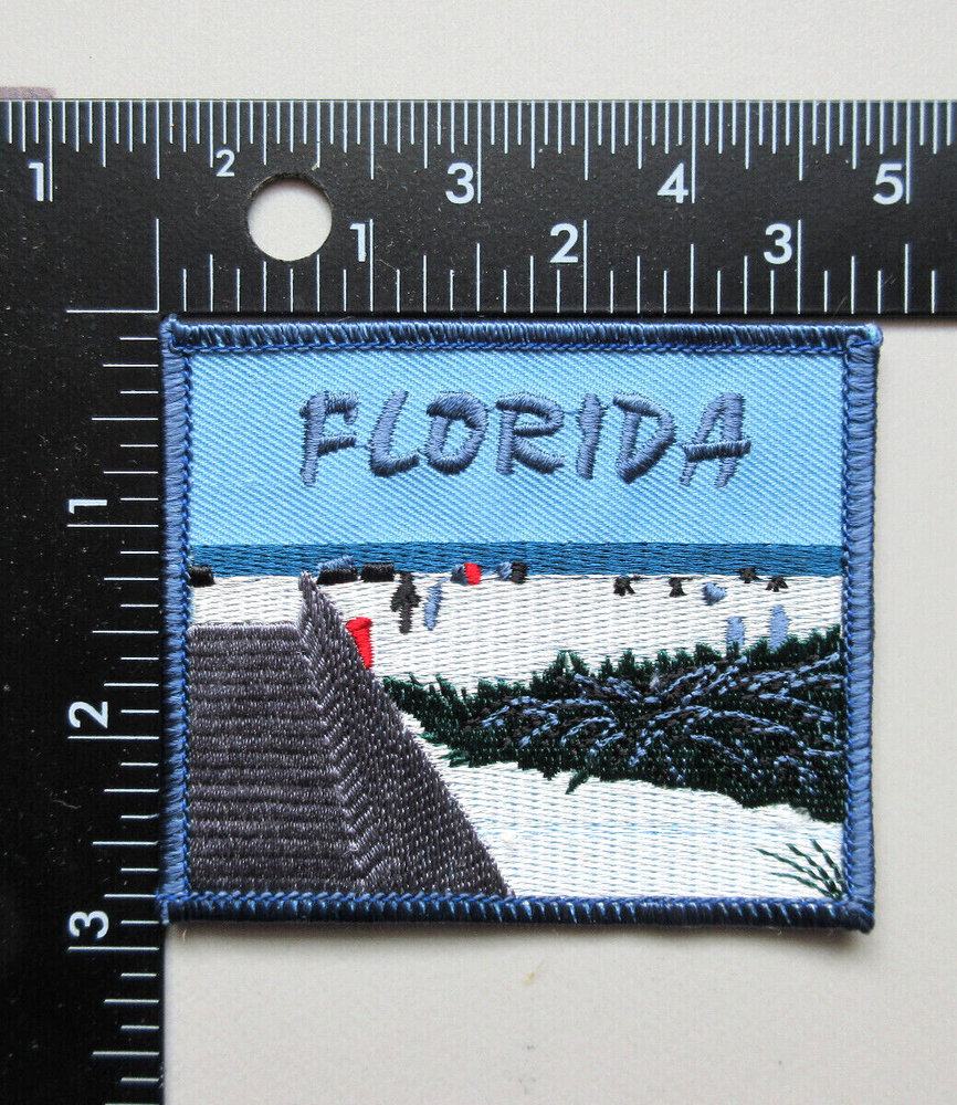 FLORIDA OCEAN BEACH SOUVENIR & TRAVEL FLORIDA STATE COLLECTIBLE PATCH