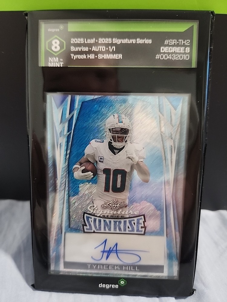 2025 Leaf Signature Series Tyreek Hill Silver Circles Sunrise Auto #1/1