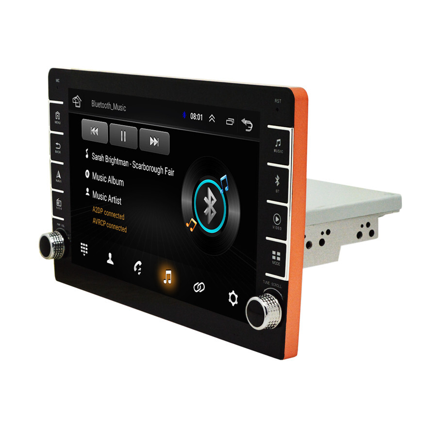 Car Radio Stereo Multimedia Player 1Din Android 8.1 Wifi GPS 9in Touch Screen FM