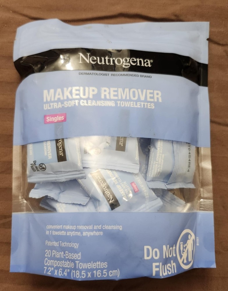 Neutrogena Individually Wrapped Makeup Cleansing Towelettes 20-Pack