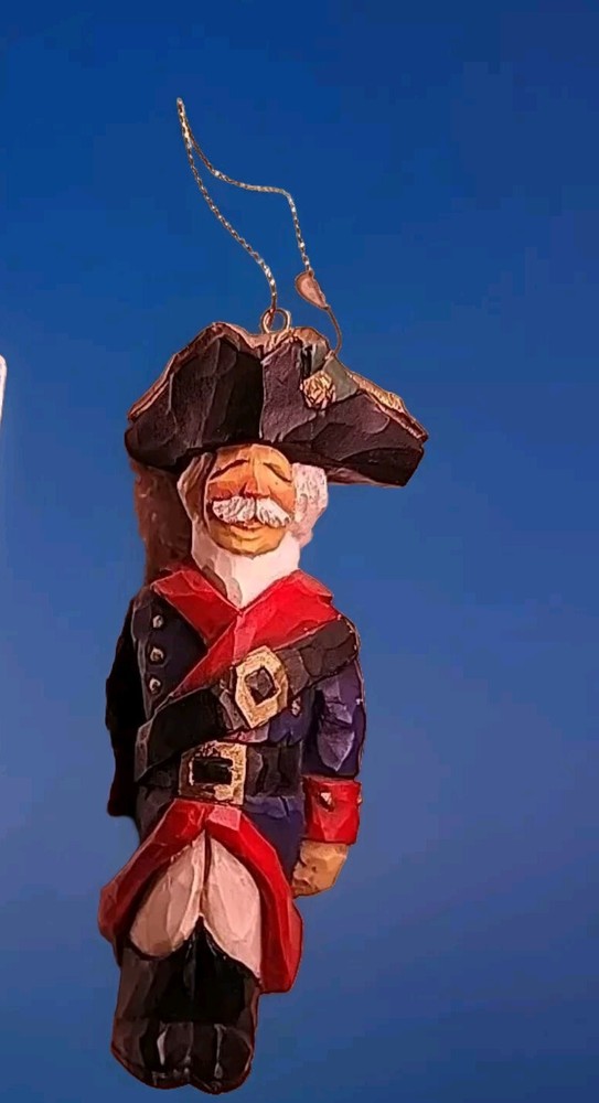 Craig Kirkwood Soldier Ornament 8” Old World Military Resin Hand Carved Wyoming