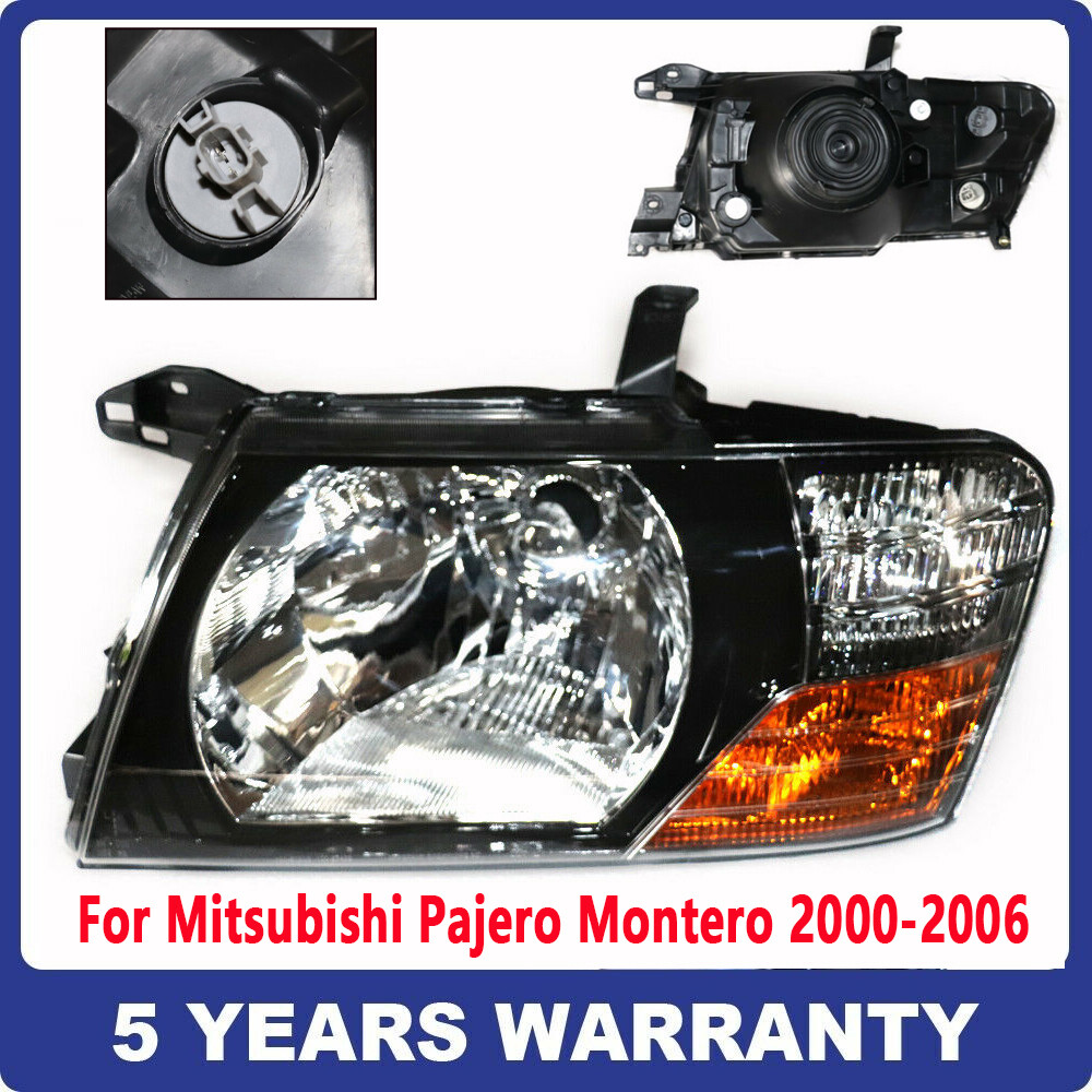 Front Headlight Head Lamp Left Drive Side For 2000-06 Mitsubishi Pajero Montero