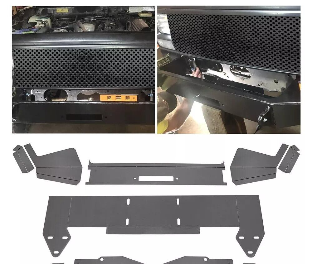DIY Front Bumper Winch Mount Plate Bare Metal Kit For 1984-2001 Jeep Cherokee XJ