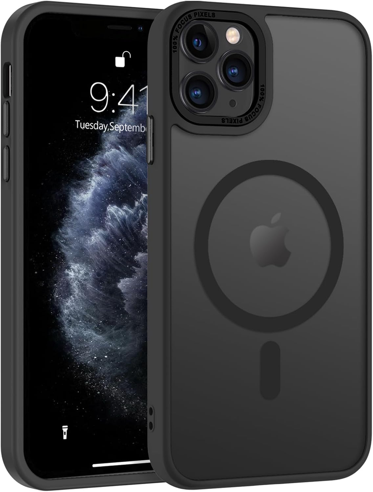 for Iphone 11 Pro Case [Compatible with Magsafe] Translucent Matte Magnetic Ipho