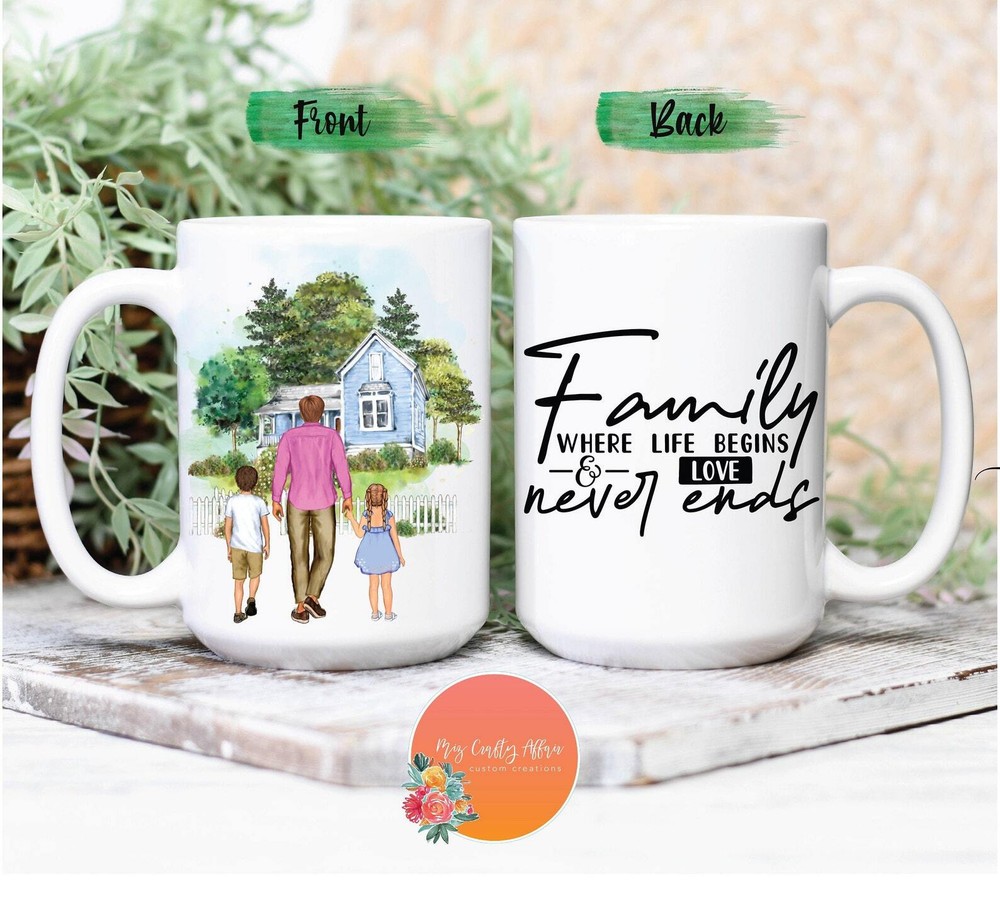 Personalized Dad Mug Personalized Gifts For Dad Custom Family Mug Custom